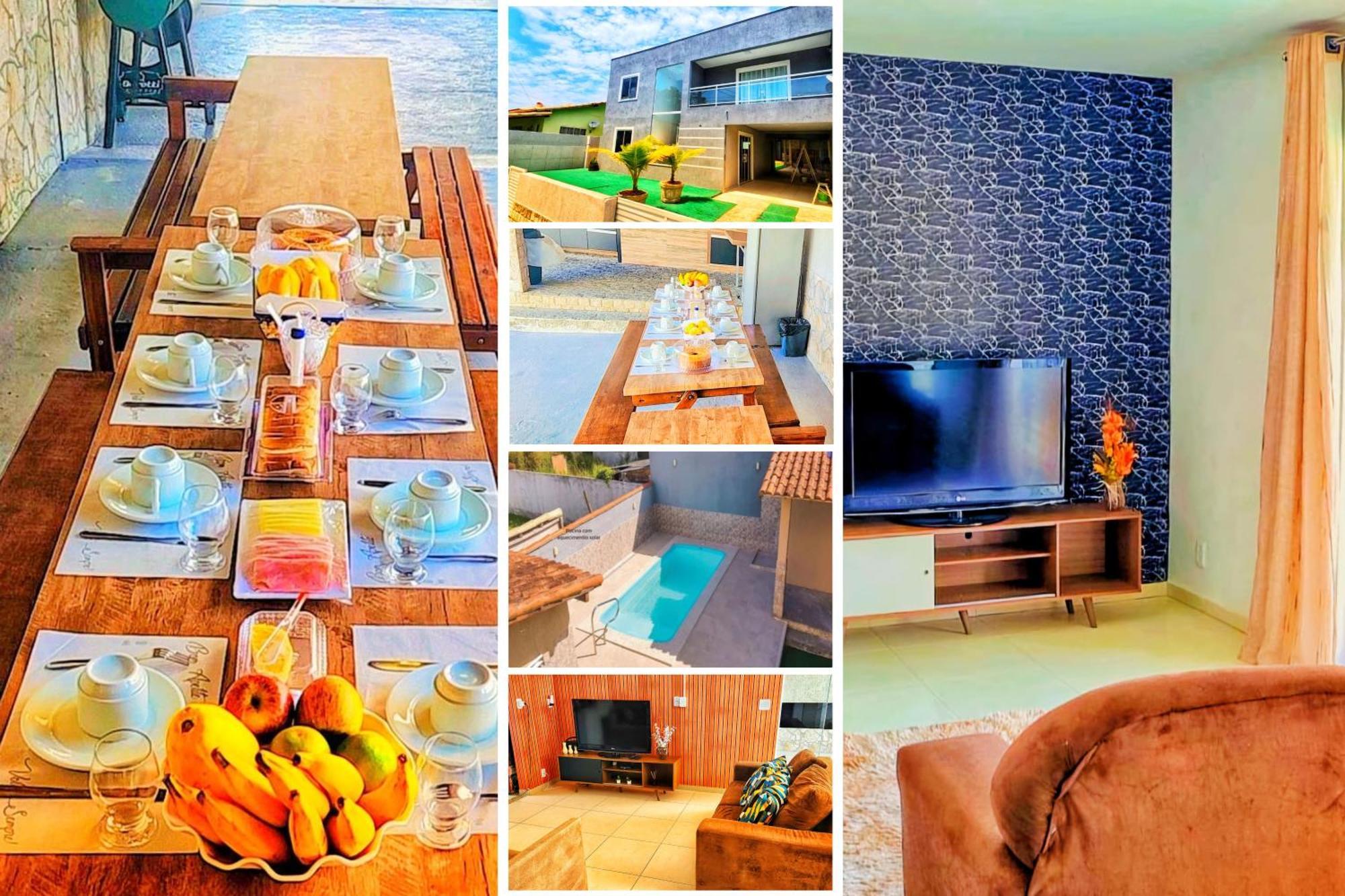 Refugio Tropical Casa De Praia Com Piscina Aquecida E 4 Suites E Garagem 3 Carros, 800 Mtrs Da Praia Internet 700 Mbps, Condominio Privado Com Pista De Skate , Quadra De Futevolei , Campos E Quadras De Futebol! Cabo Frio Bagian luar foto