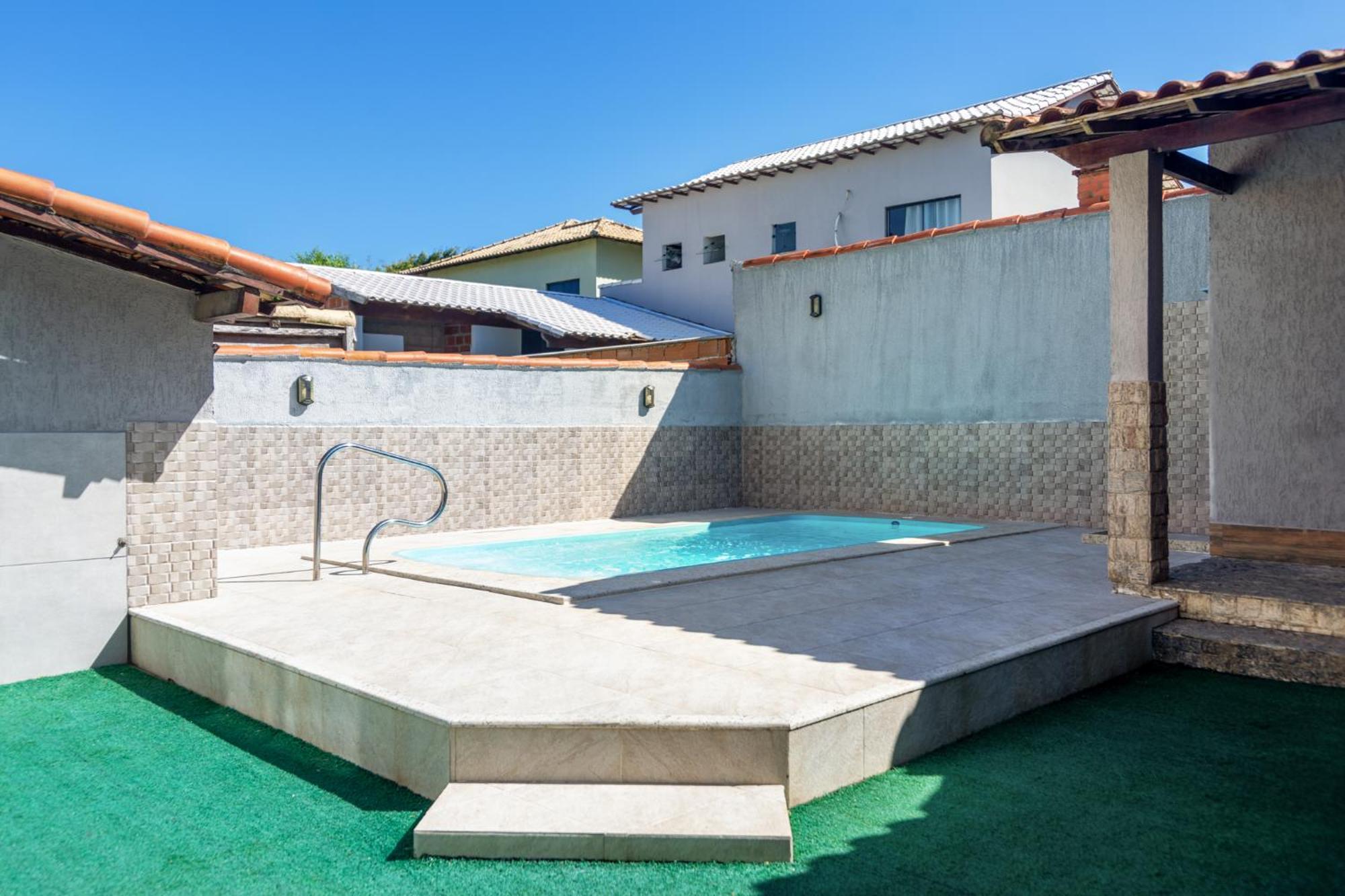 Refugio Tropical Casa De Praia Com Piscina Aquecida E 4 Suites E Garagem 3 Carros, 800 Mtrs Da Praia Internet 700 Mbps, Condominio Privado Com Pista De Skate , Quadra De Futevolei , Campos E Quadras De Futebol! Cabo Frio Bagian luar foto